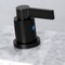 Kingston Brass FSC8930NDL NuvoFusion Widespread Bathroom Faucet W/ Brass Pop-Up, Black FSC8930NDL - alternate 2